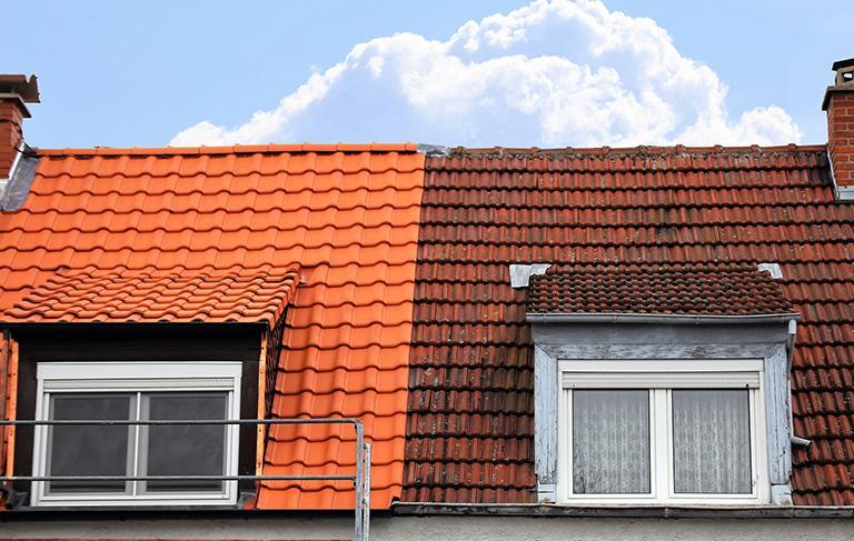 dach domów szeregowych